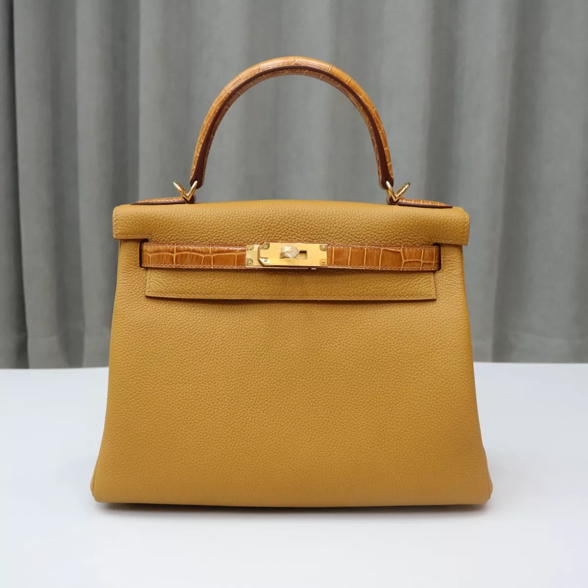 2s sesame TOGO & MieI Shiny Nilo Crocodile Touch Kelly 28 With GHW
