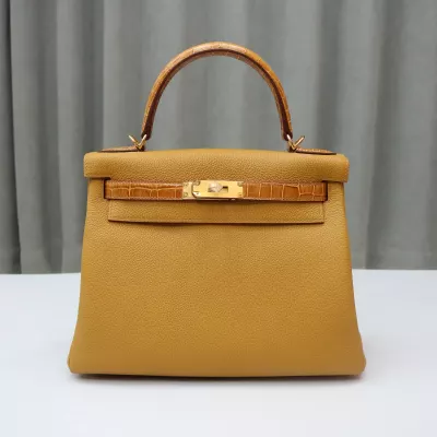 2s sesame TOGO &amp; MieI Shiny Nilo Crocodile Touch Kelly 28 With GHW