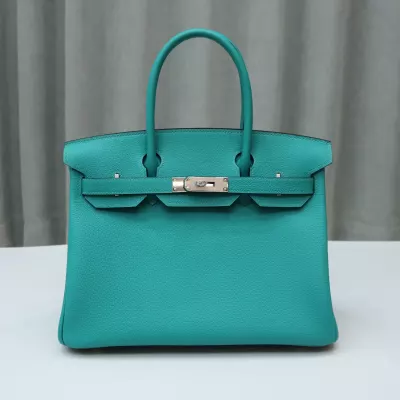 7F BIeu Paon Togo birkin 30 with phw