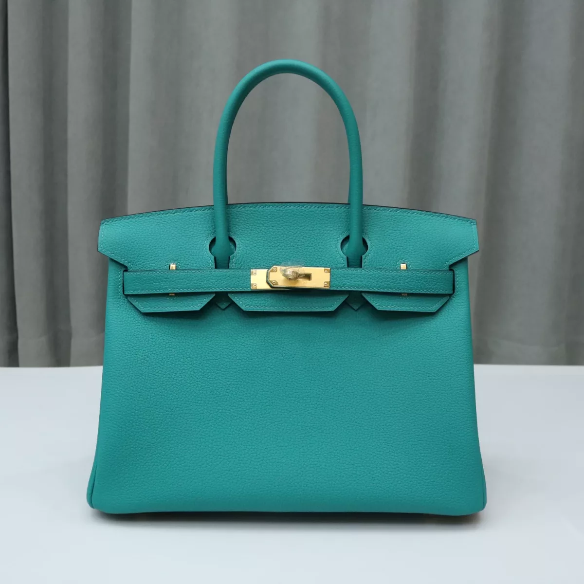 7F BIeu Paon Togo birkin 30 with ghw