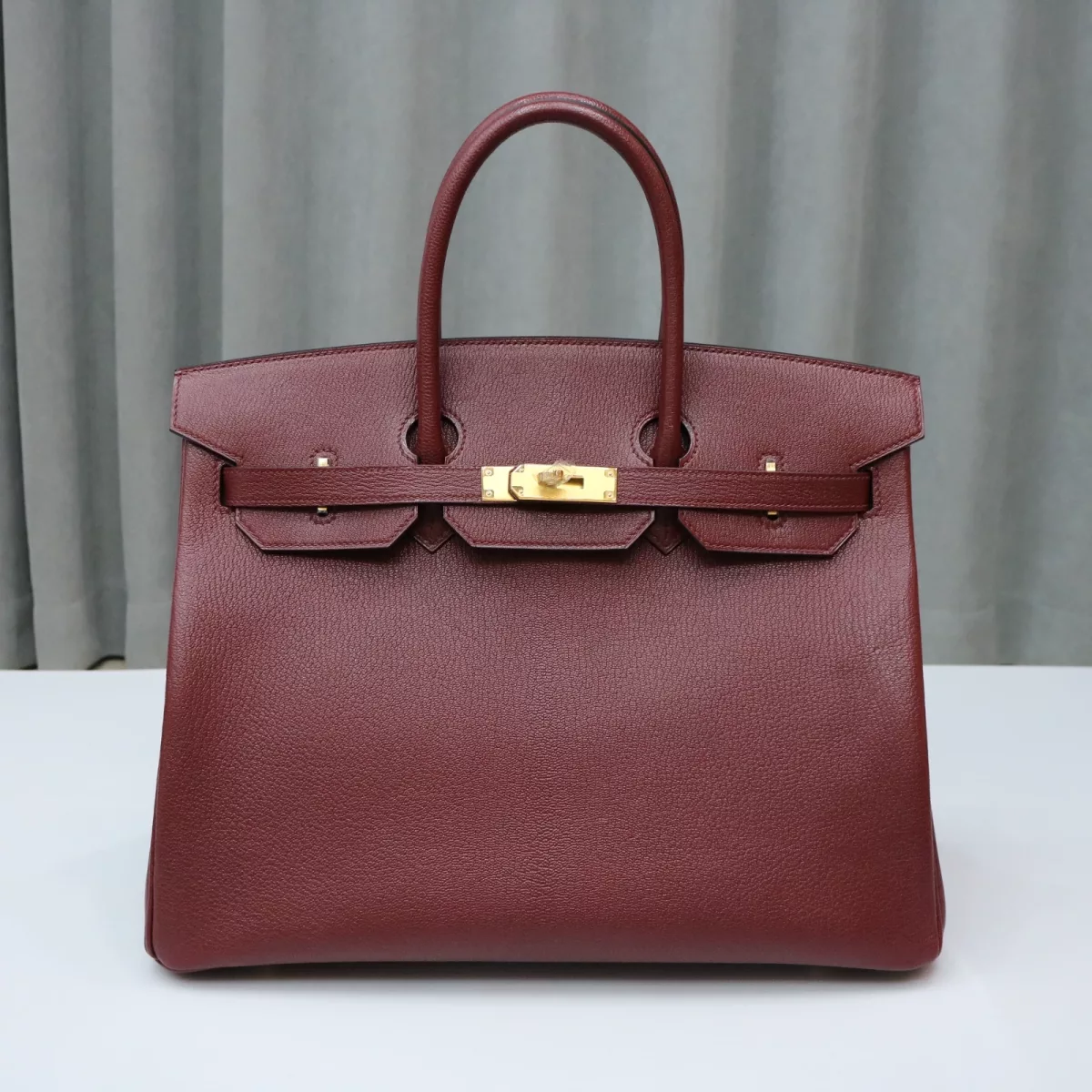 55 HRouge Cherve Mysore Birkin 35 With GHW