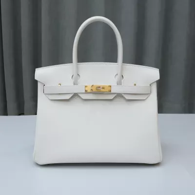 01 Blanc swift birkin 30 with ghw