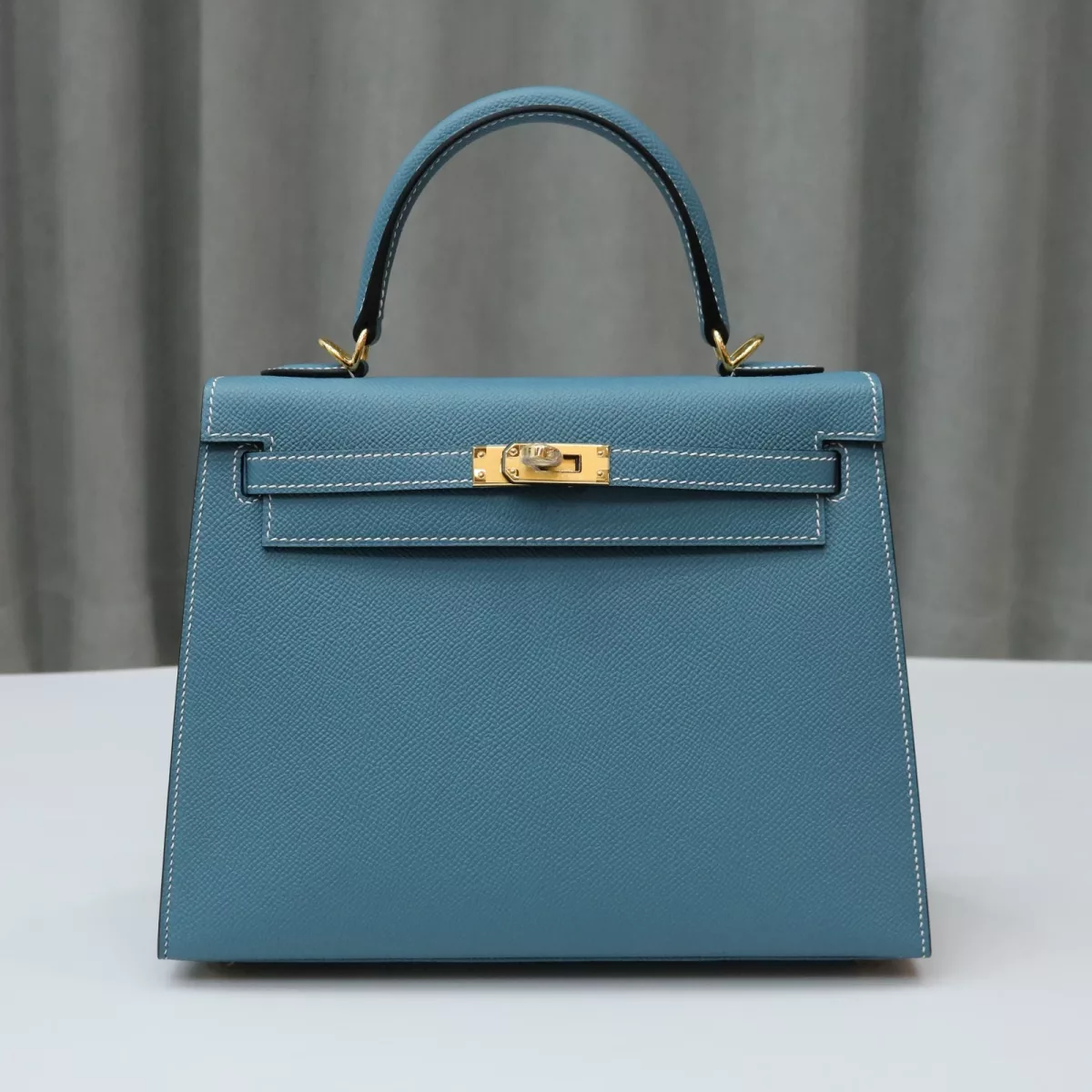 blue jean epsom kelly 25 sellier wiih ghw