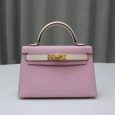 X9 mauve syIvestre/ C10 Craie mini kelly II Epsom with ghw