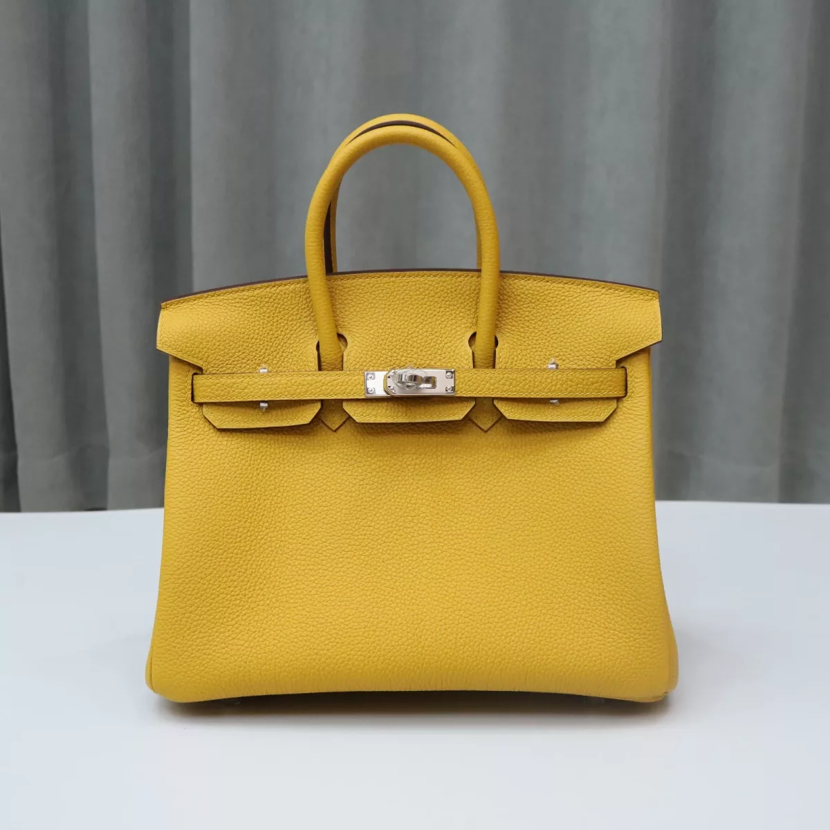 9D Jaune Amber Togo birkin25 with PHW