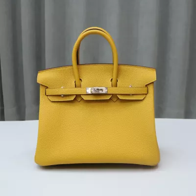 9D Jaune Amber Togo birkin25 with PHW