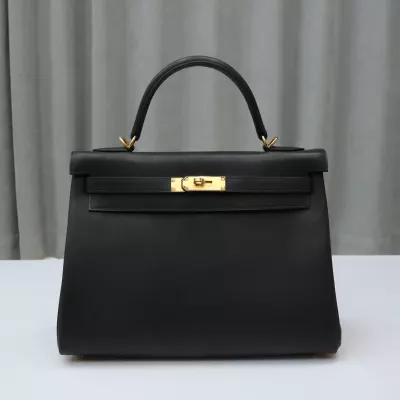 CK89 Nior barenia leather kelly 32 retourne with ghw