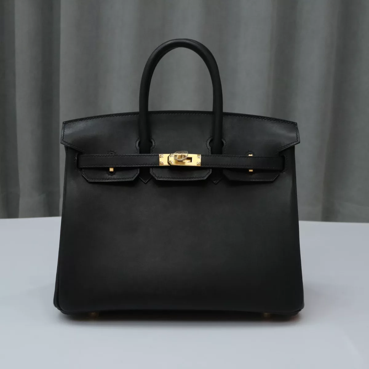 CK89 noir barenia leather birkin 25 GHW