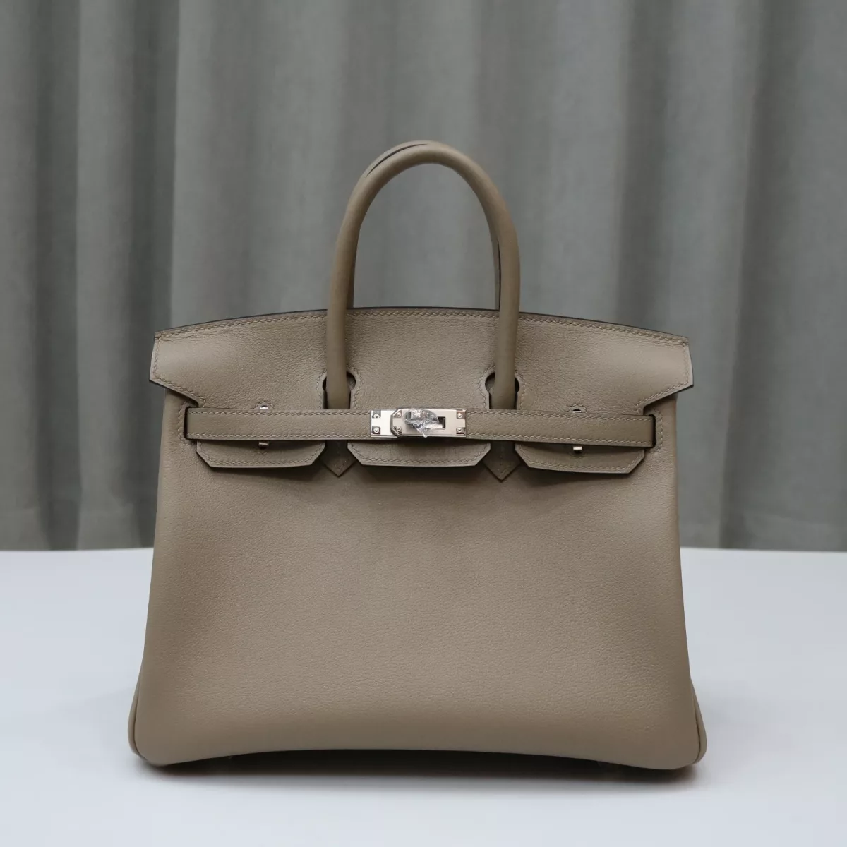 M8 Gris AsphaIte swift and s3 rouge Coeur interior birkin 25 with phw, HSS