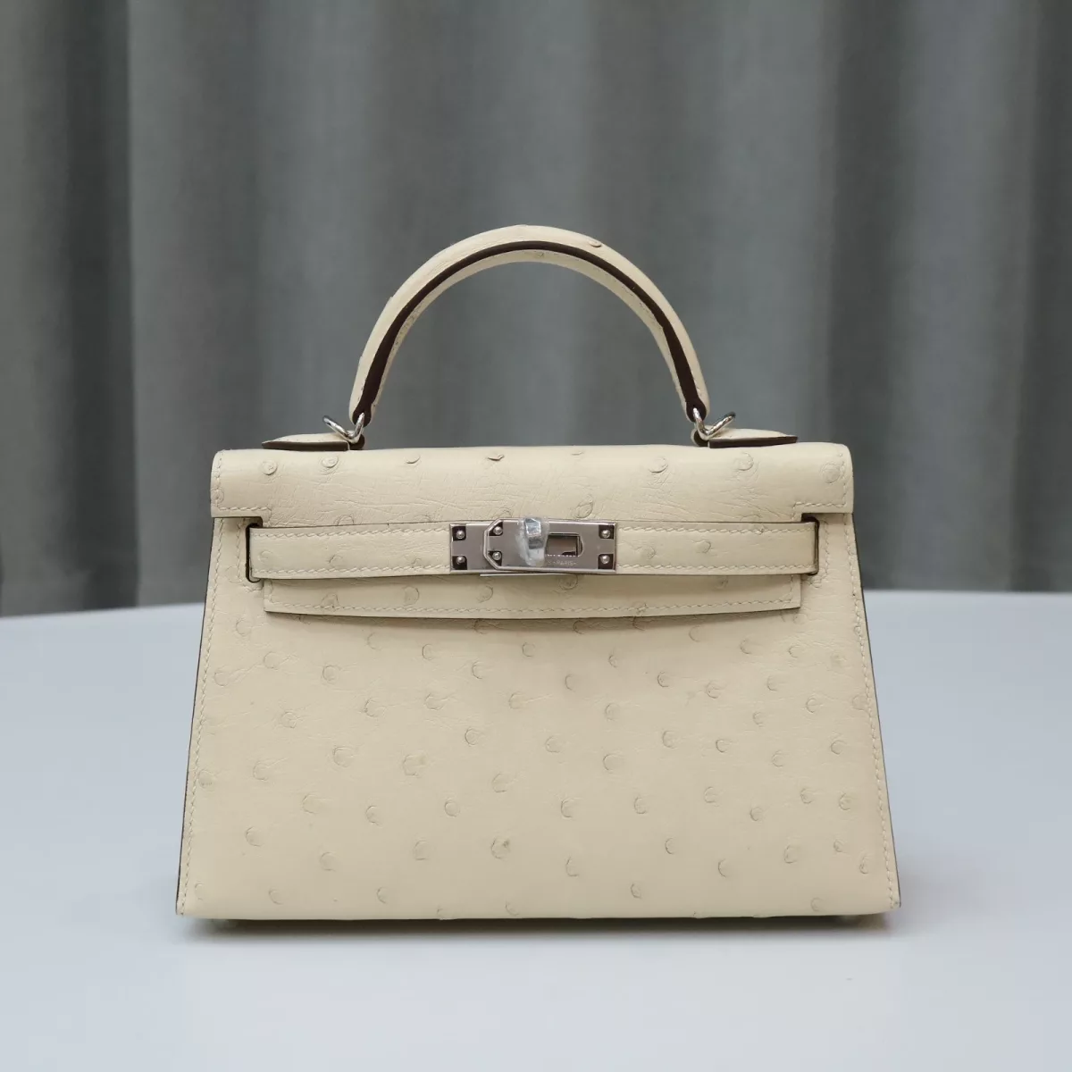 I2 Nata Ostrich kelly Mini with phw