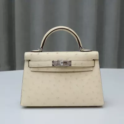 I2 Nata Ostrich kelly Mini with phw