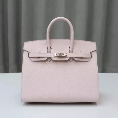 09 Mauve pale epsom birkin 25 sellier with phw