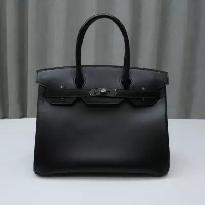 CK89 Nior box calf birkin 30 so black hardware