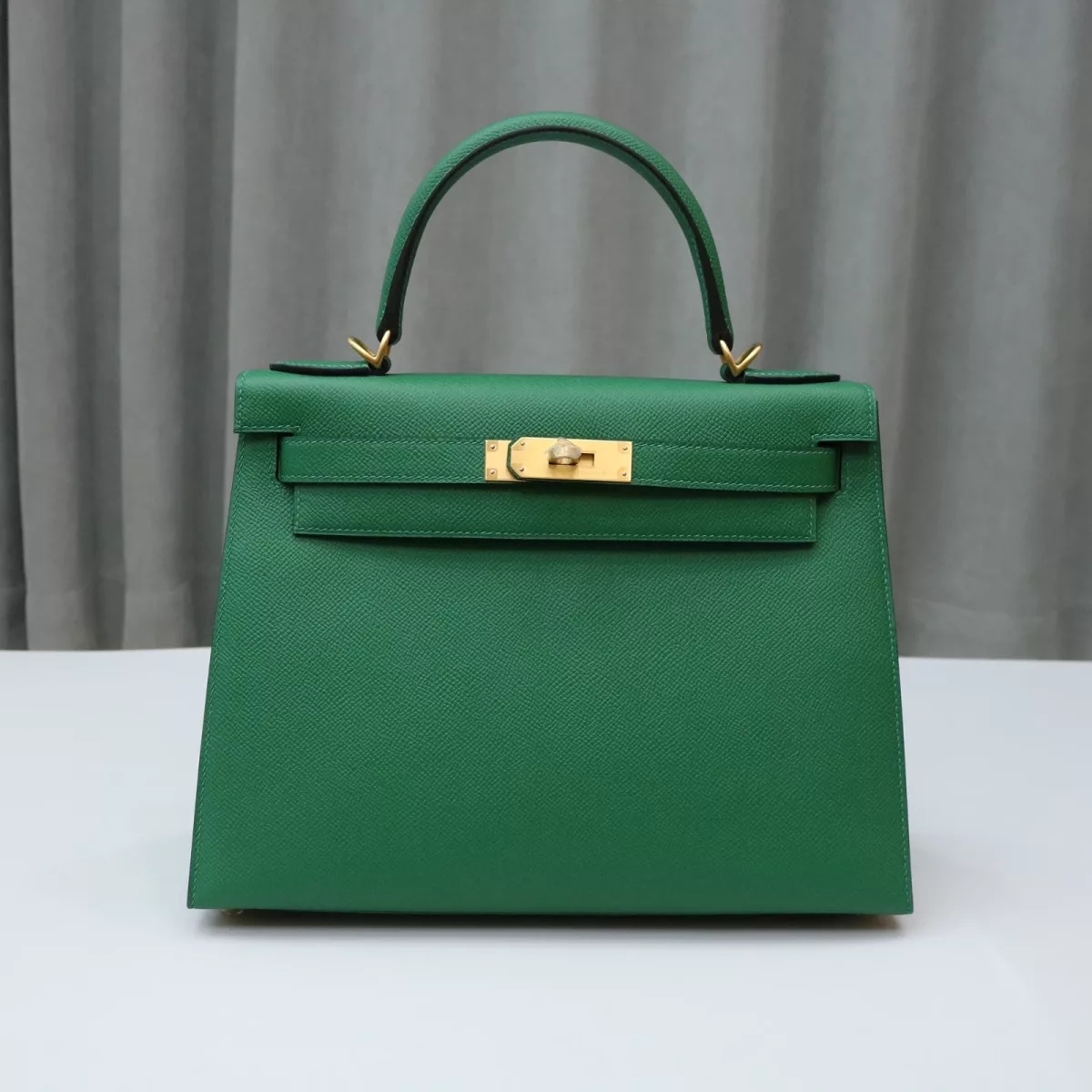 U4 Vert Vertigo Epsom Kelly 28 Sellier With brushed GHW