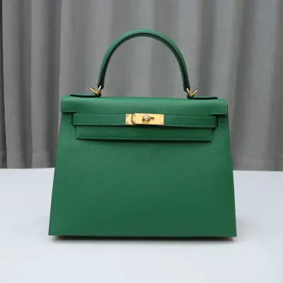U4 Vert Vertigo Epsom Kelly 28 Sellier With brushed GHW