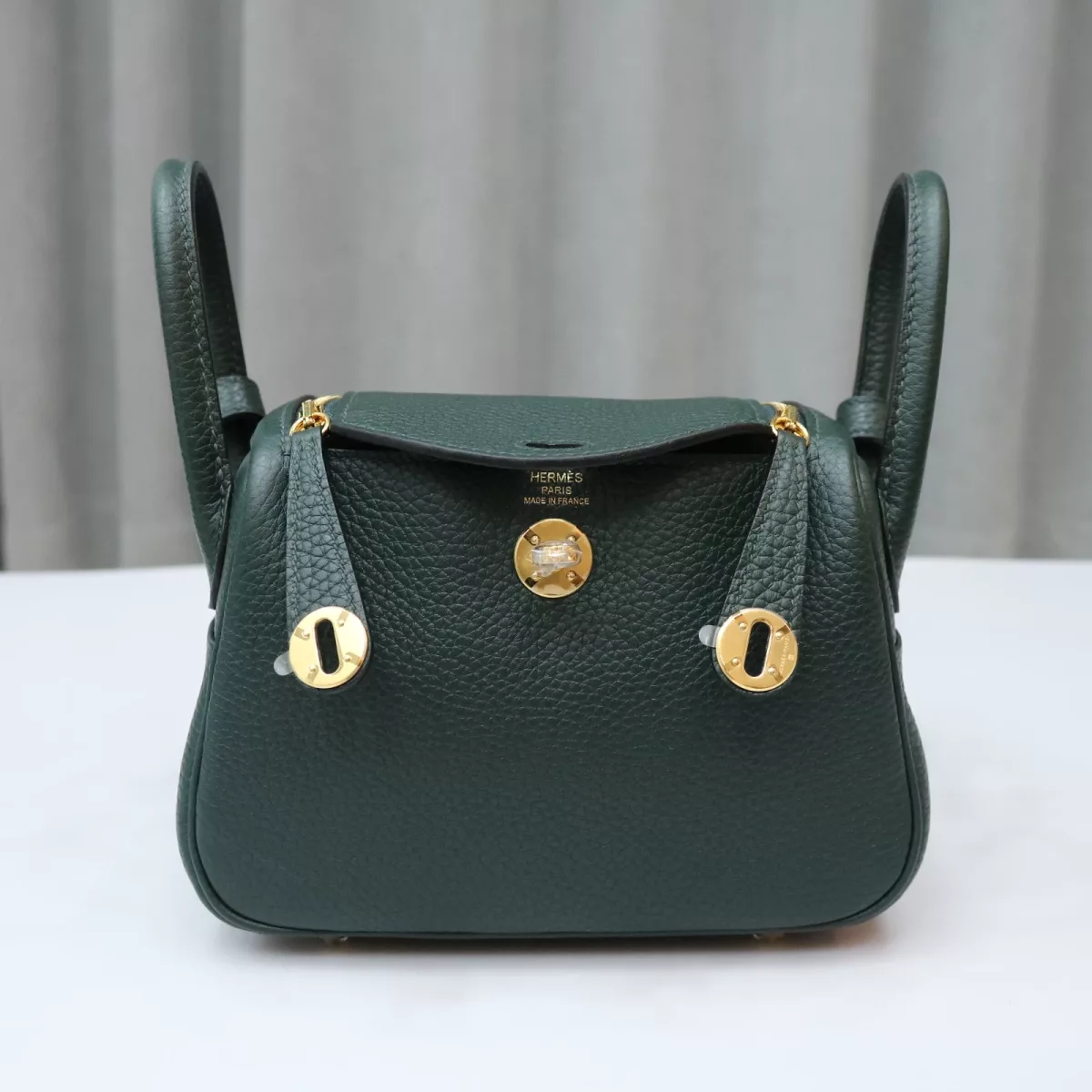 6O Vert Cypres Clemence lindy mini with ghw