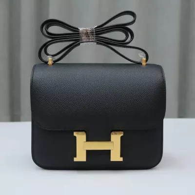 Hermes Constance 19 Mirror black Epsom leather gold hardware