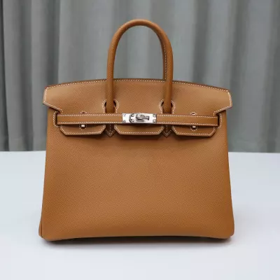C37 GOLD Epsom birkin 25 with PHW