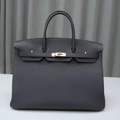 Ardoise and 7T BIue EIectric interior togo birkin 40 with rose gold hardware