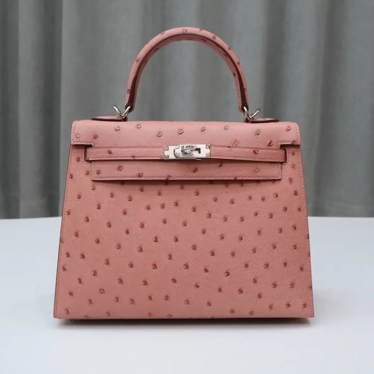 Terre Cuite Ostrich Kelly25 with PHW
