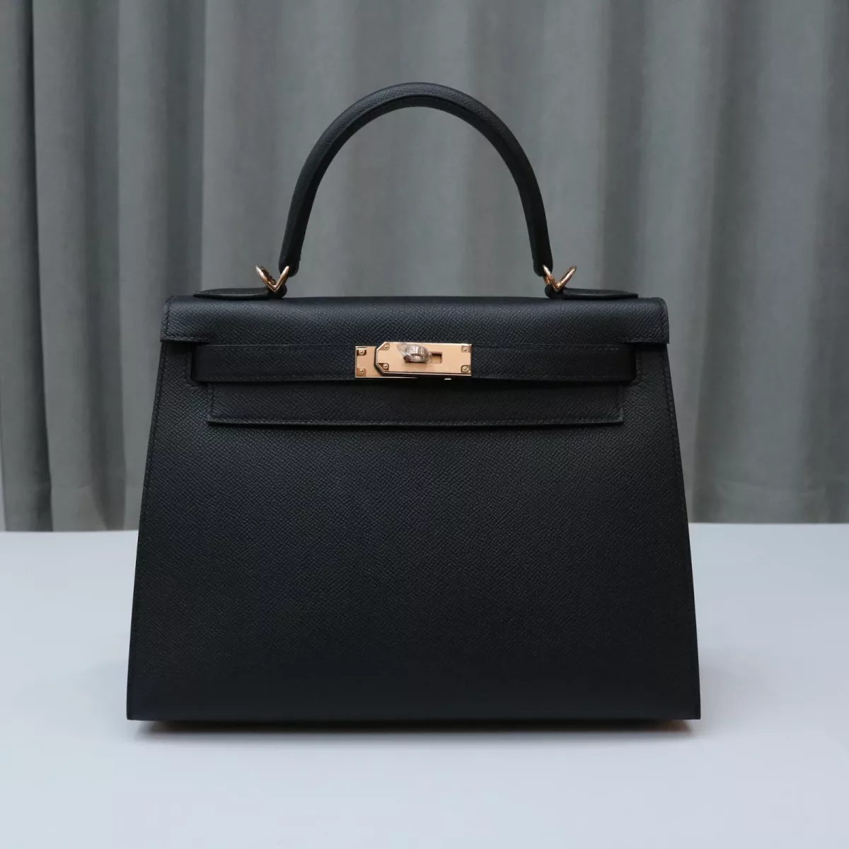 CK89 Nior epsom and Rouge Coeur interior kelly 28 sellier with rose GHW