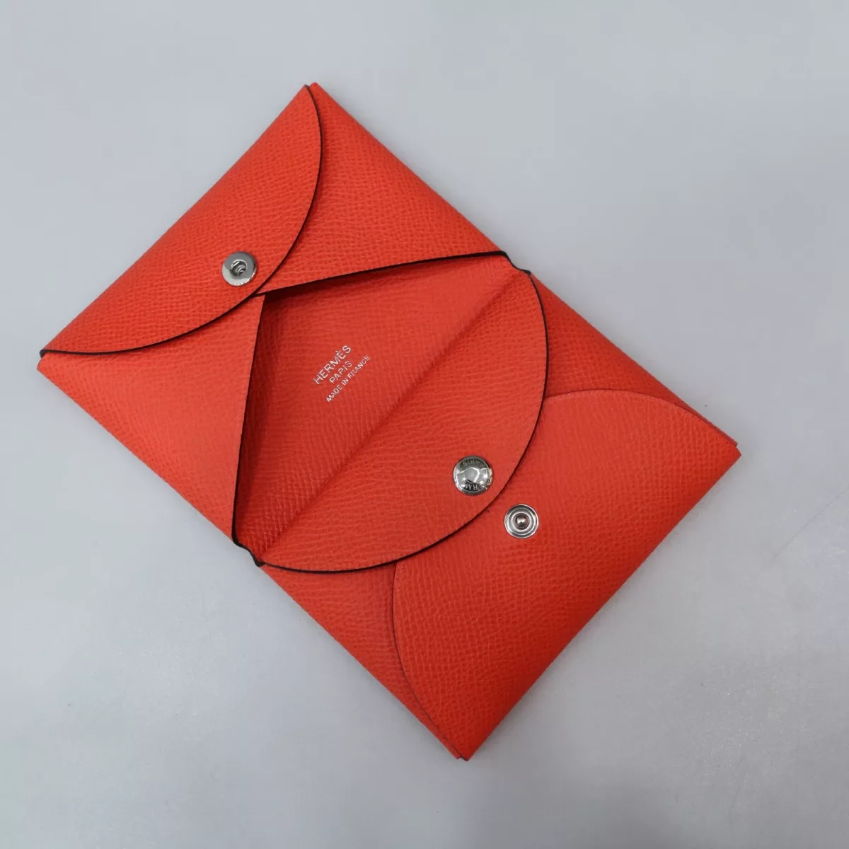 0E Rose Texas Calvi Duo card holder Epsom With Phw