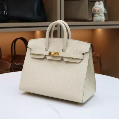 C10 Craie epsom birkin 20 sellier with ghw