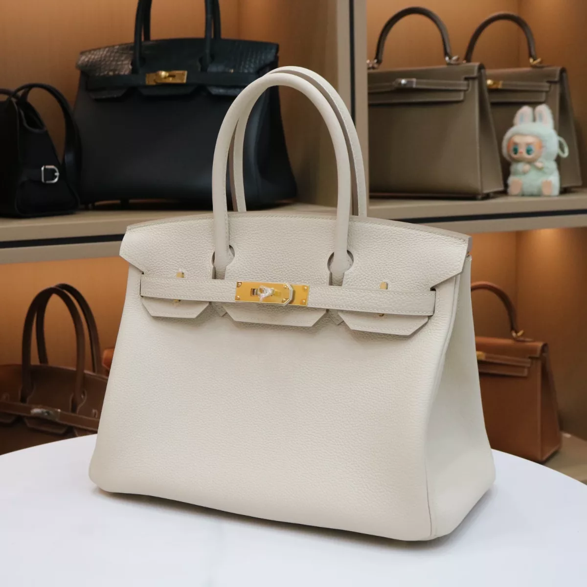 C10 Craie togo birkin 30 with GHW