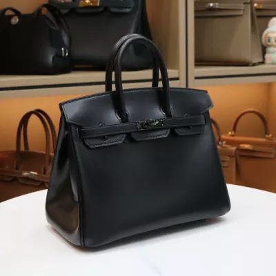 CK89 Nior box calf birkin 25 so black