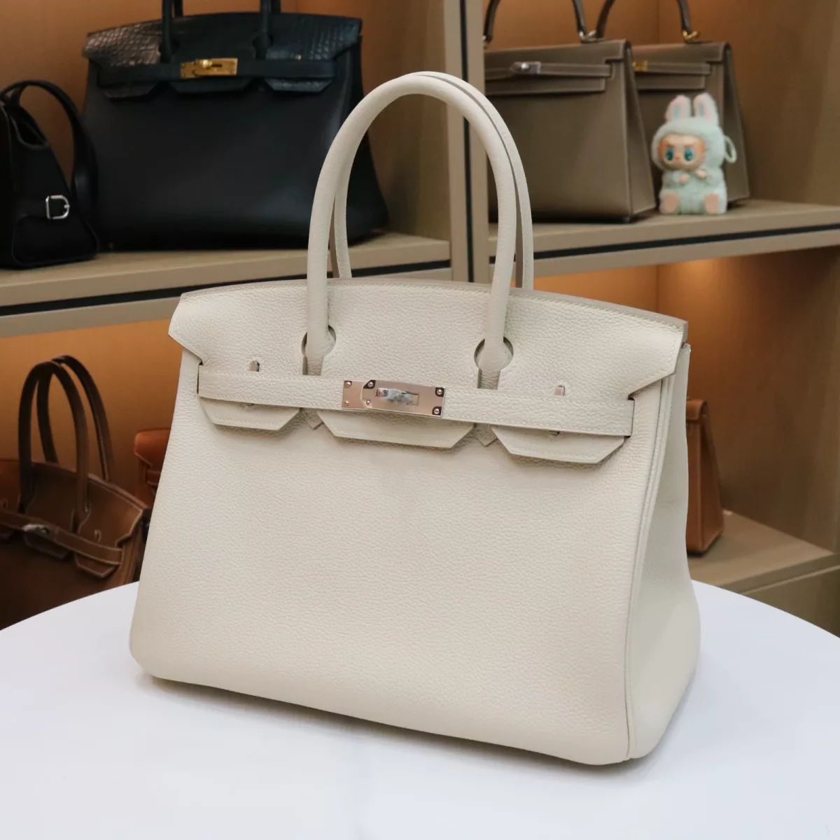 C10 Craie togo birkin 30 with PHW