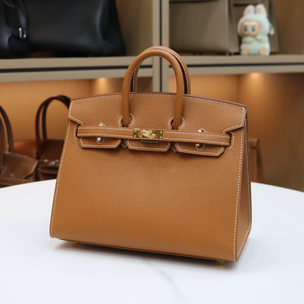 C37 GOLD epsom birkin 20 sellier with Ghw